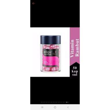 Elip, Ellips Hair Vitamin Isi 50Capsul Pink