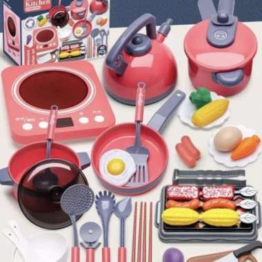 mainan masak masakan anak perempuan alat peralatan dapur kitchen set Multicolor