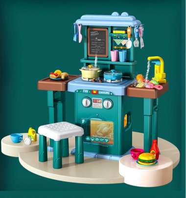 foldable kitchen spraying mist / kitchen set uap / mainan masak Multicolor