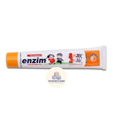 ENZIM Toothpaste Pasta Gigi Anak | Enzim Odol Anak Ukuran 42gr/63gr Orange 42gr