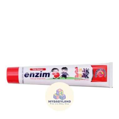 ENZIM Toothpaste Pasta Gigi Anak | Enzim Odol Anak Ukuran 42gr/63gr Strawberry 63gr