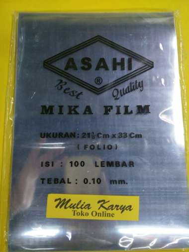 plastik mika film folio cover jilid asahi 0.10 full Multicolor