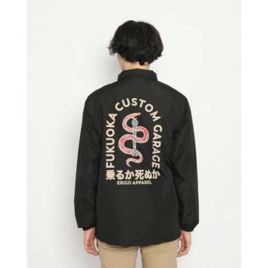 Erigo Coach Jacket Fuku Ride Black Unisex M