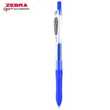 Pen/ Ballpoint ZEBRA KOKORO Semi Jel Hitam 05 - ECER/ GROSIR Biru