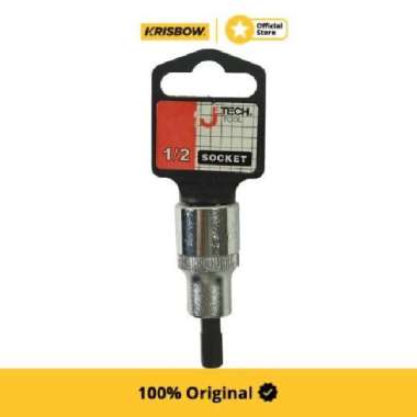 jetech mata kunci sok sq 1/2 inci dengan bit hex 7mm