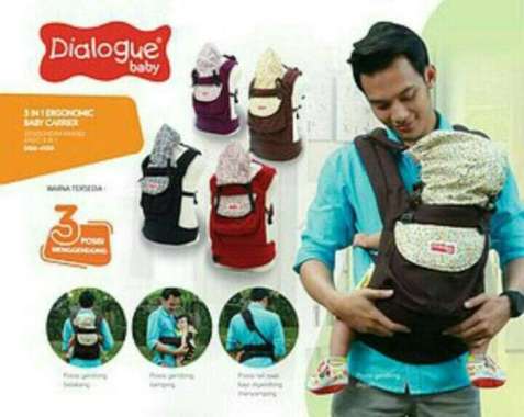 Gendongan Dialogue Ergo / Gendongan Bayi Dialogue Ergo Diskon Multicolor