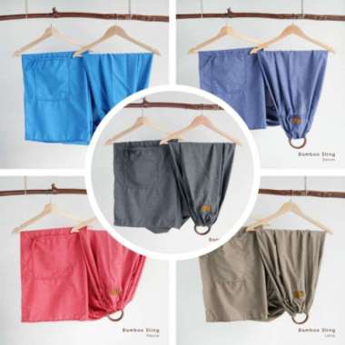 [Baru] Ring Sling Bamboo Polos Cuddle Me Gendongan Bayi Multifungsi Multicolor