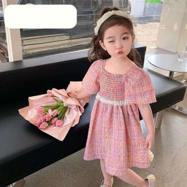 SABRINA SMOCKED DRESS 6-12 bulan