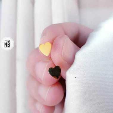 Anting love titanium anti luntur