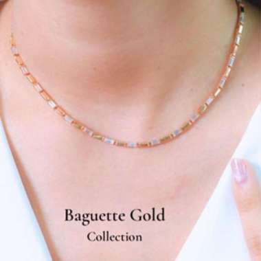 Kalung Sandra Dewi Gold Baguette Gold Collections NC220571