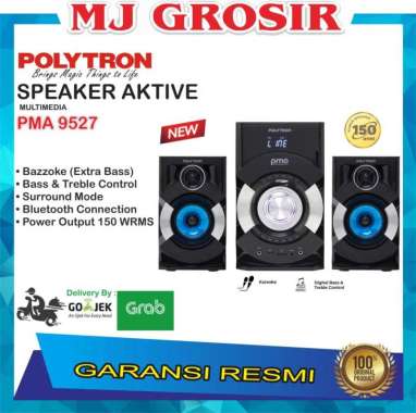 POLYTRON SPEAKER AUDIO PMA 9527 PMA9527 SUPER BASS USB BLUETOOTH