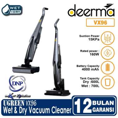 Deerma VX96 15Kpa Cordless Wet Dry Vacuum Cleaner Penyedot debu