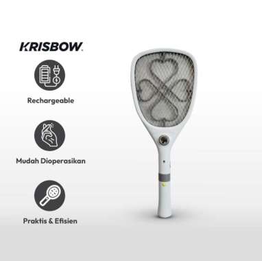 Krisbow Raket Nyamuk Rechargeable Dengan Soket