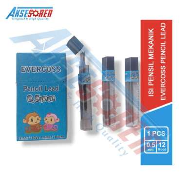 Aksesoren Isi Ulang Pensil Mekanik Evercoss [QX-02/1 Tube] / Refill Pencil Lead 0.5 mm / Alat Tulis 