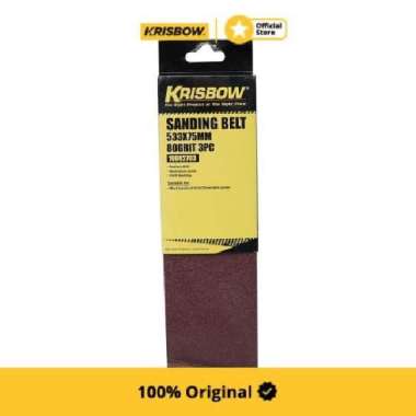 Krisbow Set Amplas Sandbelt 533X75 Mm 3 Pcs 80 Grit