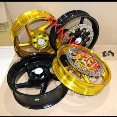 Velg Delkevic R1 Single Disc Warna Gold Ninja 250 Fi Z250 Multicolor