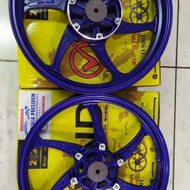 Pelek Recing Merek Vnd Six Star Ninja Rr Uk 215/300 Ring 17 Biru Multicolor
