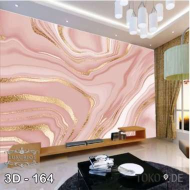 Wallpaper Custom 3D Marble Wallpaper Dinding Marmer Wallpaper Sticker - 3D 159, Banner 3D 164
