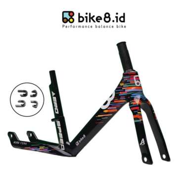 frame bike8 carbon fiber balance / push bike - sepeda anak - speedline - Multicolor