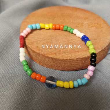Nyamannya - Gelang Manik Warna Warni Kaca Catherine Series