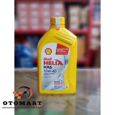 Oli Shell HX6 1 liter Oli Mesin Diesel Dan Gasoline sae 10w-40