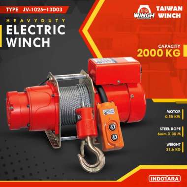 Taiwan Winch 2 Ton Safety Lifting 250 KG JV-1025–13D03
