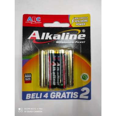 Baterai Alkaline A3 4 PLUS 2