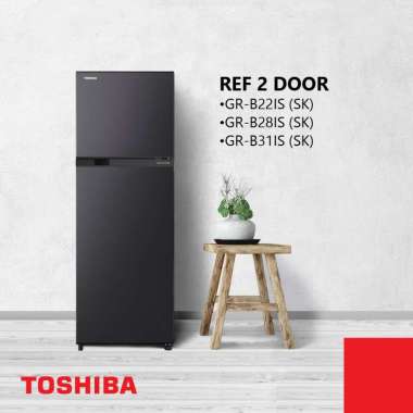 Toshiba Kulkas 2 Pintu GR-B28ISP Refrigerator 2 Pintu