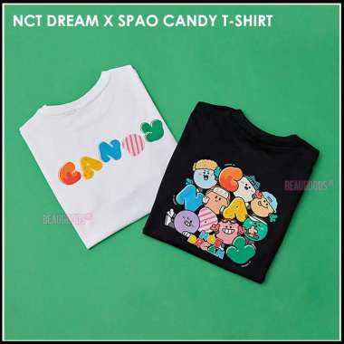 NCT DREAM X SPAO Candy T-shirt - READY STOCK - OFFICIAL WHITE - M