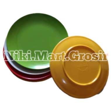 (DONY PR-1559) Piring Saji Melamin / Piring Sajian Melamin Dony merah