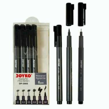 Drawing Pen Joyko/Pen Gambar Joyko/ Set 6 Multicolor