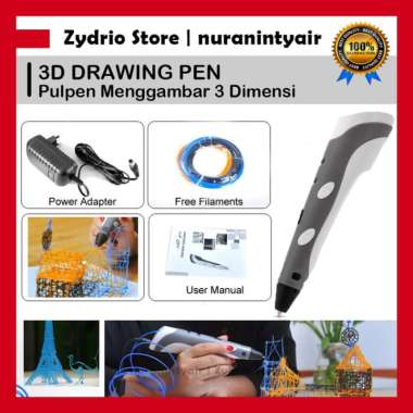 Pulpen 3D / Pena 3D Printing Pen / Magic 3D Stereoscopic Printing Pen Multicolor