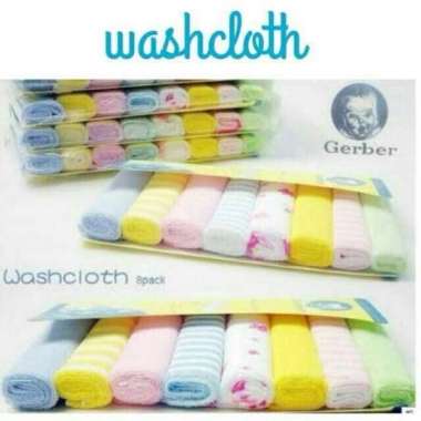 Gerber Washcloth 6 in 1 Sapu Tangan 6pcs Motif Perempuan