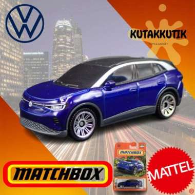 Matchbox Mobil Listrik Volkswagen EV 4 Biru Volkswagen Edition