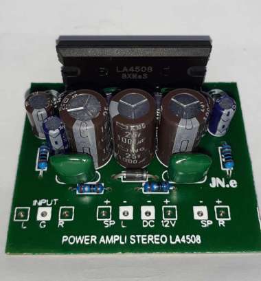 KIT POWER AMPLI MINI STEREO LA4508 DC12V