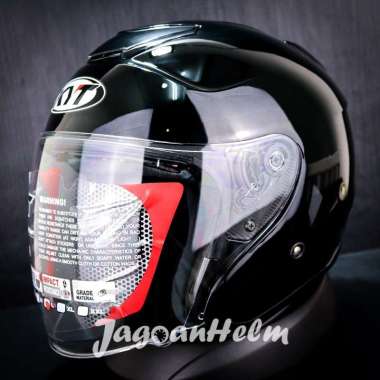 KYT Helm Kyoto SOLID BLACK XL