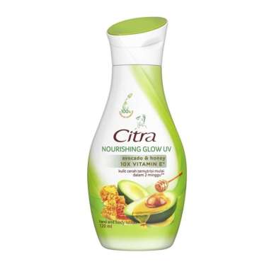 BODY LOTION CITRA NEW NOURISH WHITE 110ML BOTOL