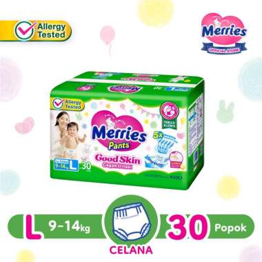 [TA] Merries Pampers Diaper PANTS Good Skin / Pampers Bayi Merries L30