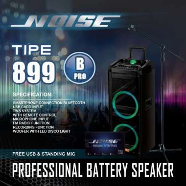 Speaker Noise 899 B Pro karaoke bluetooth