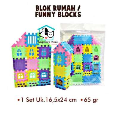 Mainan Anak Puzzle Merakit Rumah