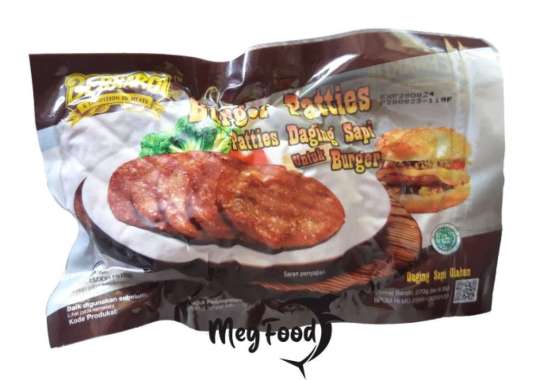 Bernardi Burger Patties Sapi (Kasar) 270g - Burger Daging Sapi
