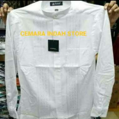 Baju Koko Putih Alisan lengan panjang Multivariasi Multicolor