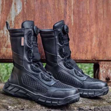 sepatu pdl pria rubtrack tali putar kulit premium 44 BOA TALI PUTAR
