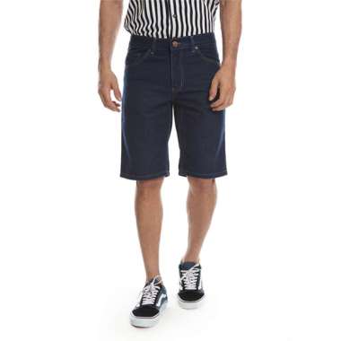 2nd Red Celana Pendek Pria Katun Denim Classic Regular Fit Biru Tua 162302 29