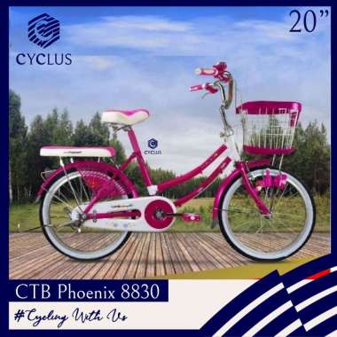 Sepeda Keranjang CTB Citybike Phoenix 8830 Ukuran 20 Inch Anak Dewasa Sepeda Phoenix Single Speed NE