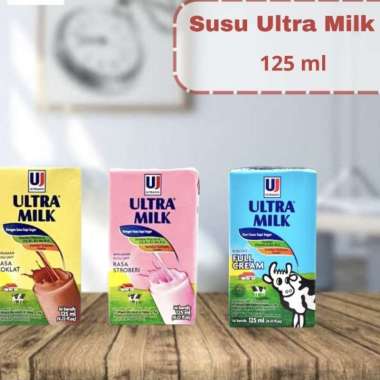 Susu Ultra milk 125ml 1 dus Strawberry