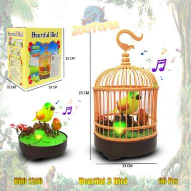 Mainan Edukasi Anak BEARTFUL BIRD 3 Burung Sangkar ZOOTOPIA OTB194 - BRO1261 BRO1260