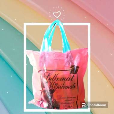 TAS PLASTIK OLEH-OLEH SOUVENIR HAJATAN UKURAN 20 X 25 CM 20X25 CM