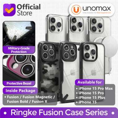 Case iPhone 15 / Plus / Pro / Pro Max Ringke Fusion / Bold / Magnetic / X Hybrid Casing iPhone 15 Pr