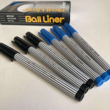 PILOT Ball Liner black/blue pulpen untuk tanda tangan Hitam
